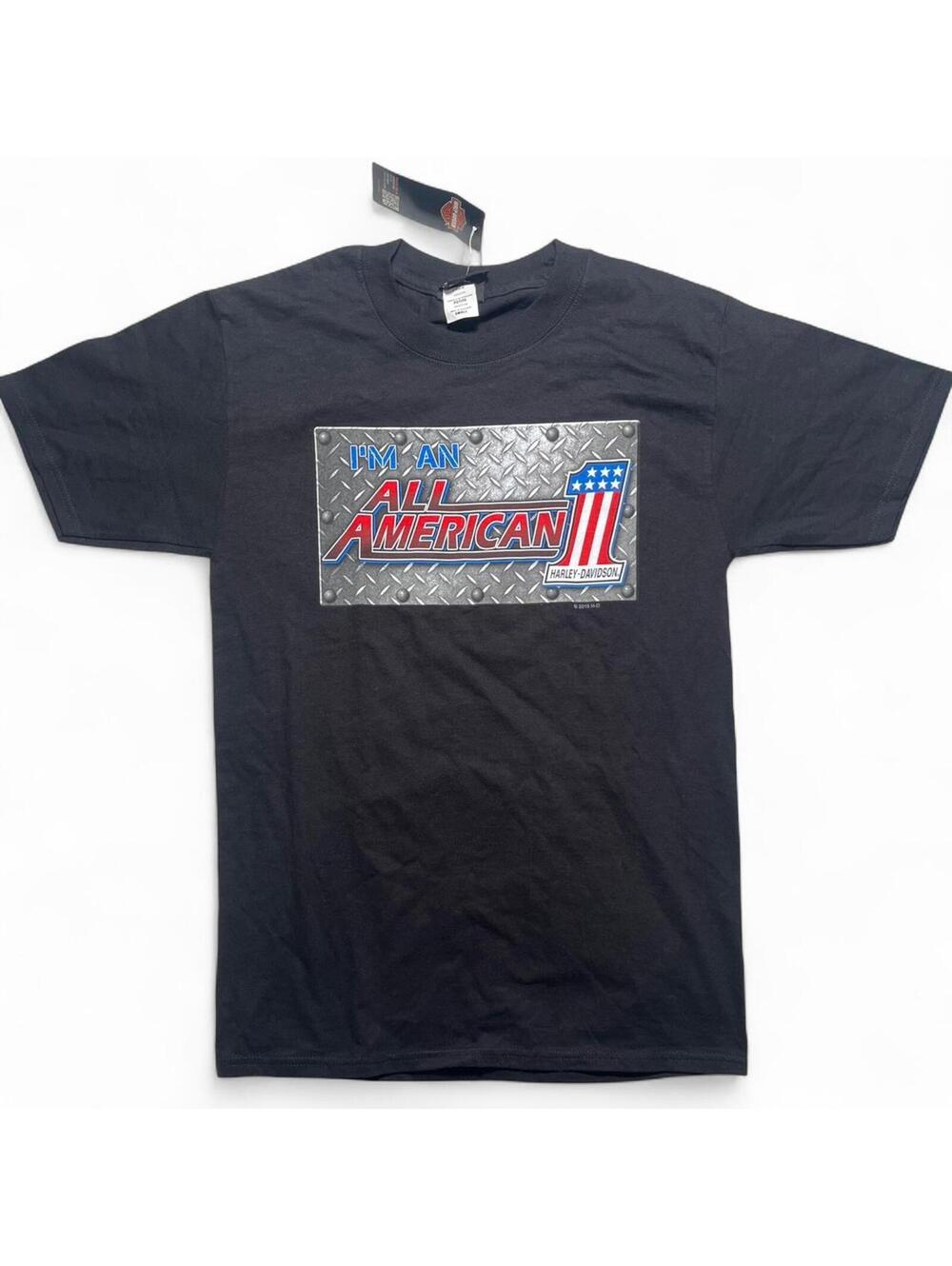 Vintage Harley-Davidson Hughesville MD All American Graphic Tee Small